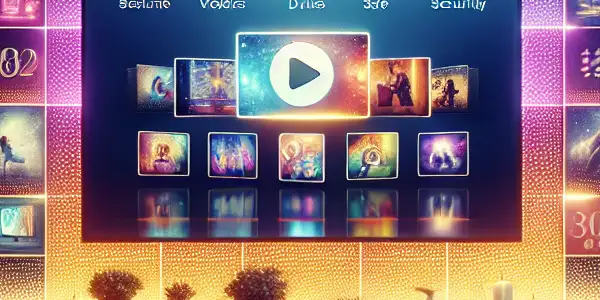 A modern online entertainment shop interface featuring vibrant adult video thumbnails in a cozy, inviting environment.